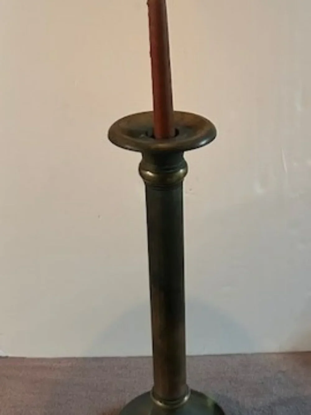 Vintage Brass Tall Candlestick Candle Holder 17